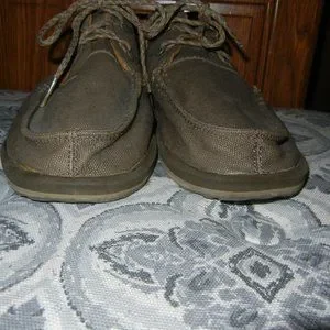 Sanuk | Shoes | Sanuk Brown Canvas Lace Up Chukka Shoes 